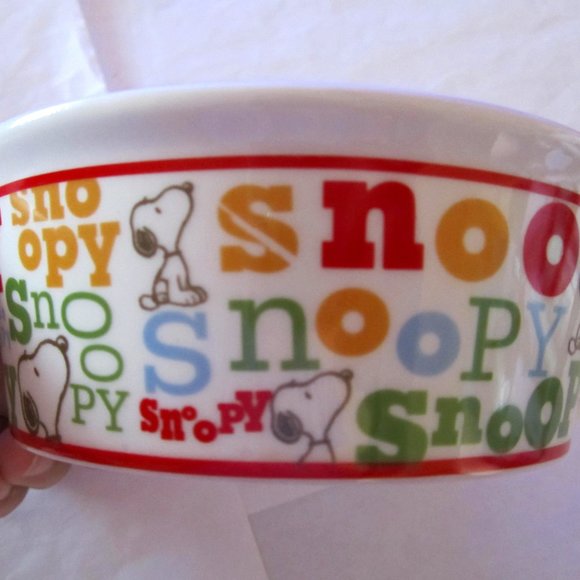 Peanuts Dog Snoopy Peanuts Dog Bowl Water Or Food Poshmark